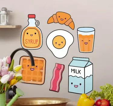Anime jídlo nástěnná samolepka - TenStickers