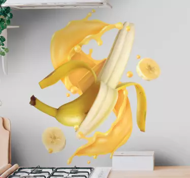 Banán úvodní ovocná samolepka na zeď - TenStickers