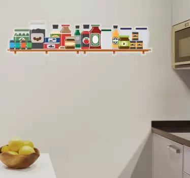 Kuchyňská samolepka barevné hrnce - TenStickers