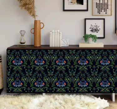 Barevné nálepky s lidovým ornamentem na nábytek - TenStickers