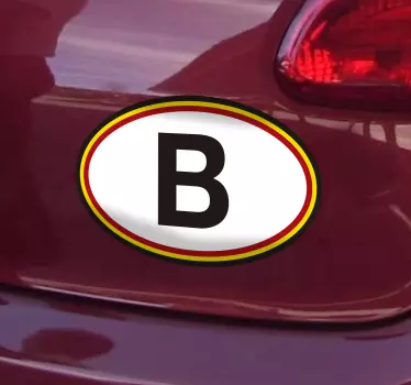 Belgické auto nálepka - TenStickers