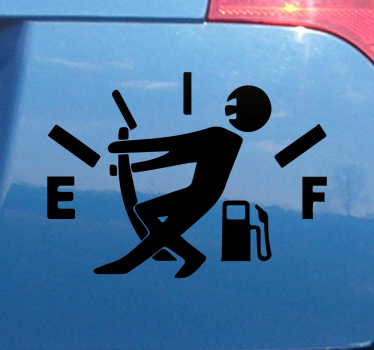 Pořádná samolepka na auto pro nadšence do plnýho plynu - TenStickers