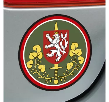 české pozemní síly auto nálepka - TenStickers