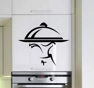 číšník a taška na kuchyňské nástěnné štítky - TenStickers