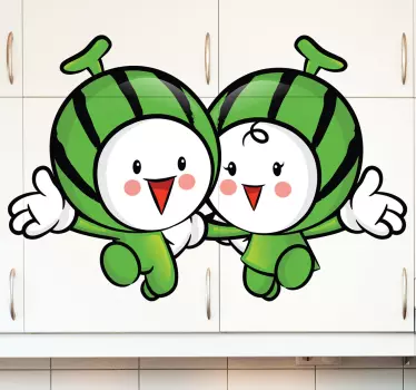 Dekorativní meloun přátel dekorativní nálepka - TenStickers