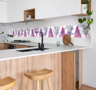 Digitální samolepka na zeď s levandulí - TenStickers