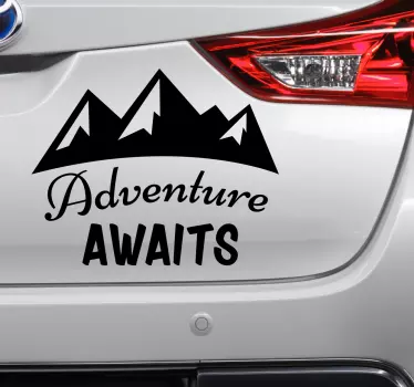 Dobrodružné auto nálepka - TenStickers
