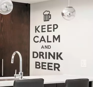 Držte nálepku s nápojem na pivo - TenStickers