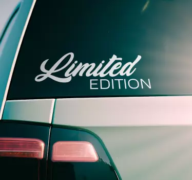 Samolepka na auto s textem v limitované edici - TenStickers