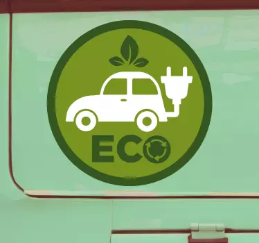 Ekologické auto nálepka - TenStickers