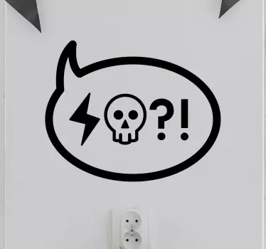 Explicitní symboly bublinu - TenStickers