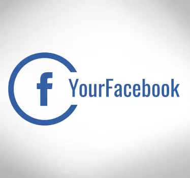 Facebook window pro firmy - TenStickers