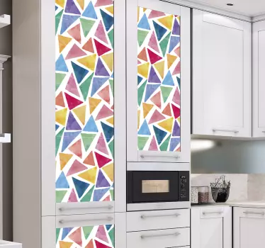 Geometrický kuchyňský nábytek obtisk - TenStickers