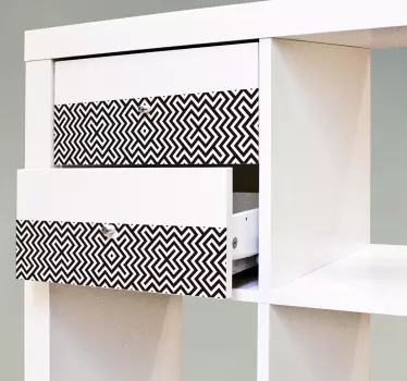 Geometrický pro obtisky rudového nábytku - TenStickers