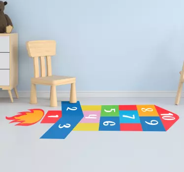 Hopscotch samolepky na zeď pro děti - TenStickers