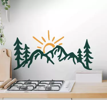 Hory s nálepkami sluneční přírody - TenStickers