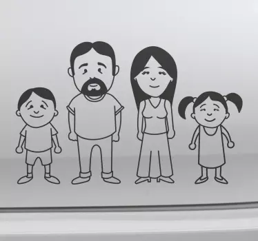 Italské rodinné auto nálepka - TenStickers