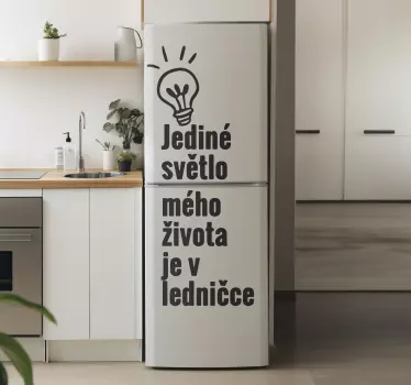Jediné světlo v mém životě Samolepka lednice - TenStickers