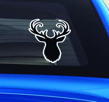 Jelen silueta auto nálepka - TenStickers