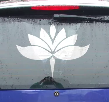 Jóga lotosový květ auto obtisk - TenStickers