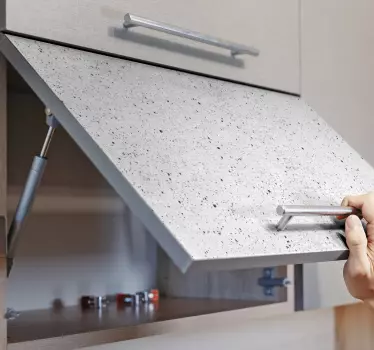 Kamenná textura bílý vzor s tečkami obtisky pro nábytek - TenStickers
