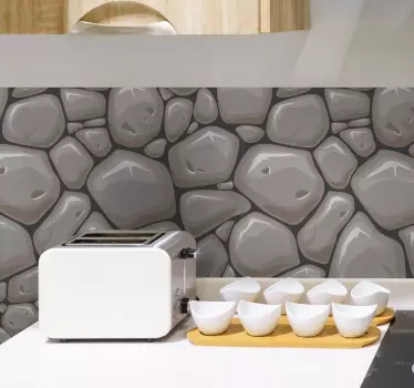 Kamenný efekt textura zeď nálepka - TenStickers