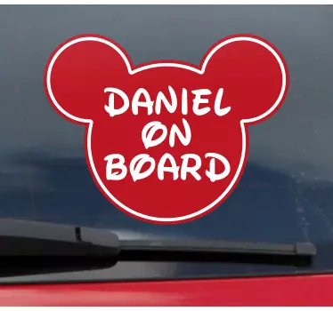 Kreslený styl designu dítě v autě nálepku - TenStickers