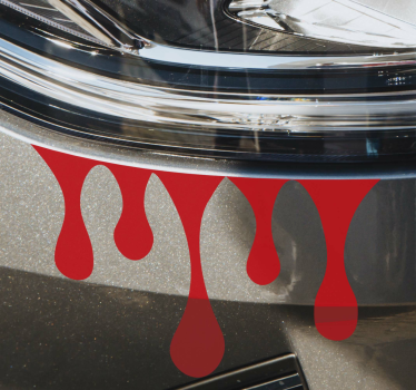 Krvavé lehké nálepka na auto - TenStickers