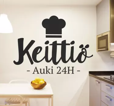 Kuchyně 24h domácí text nálepky na zeď - TenStickers