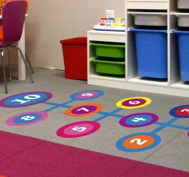 Kulatá vinylová samolepka na podlahu - TenStickers