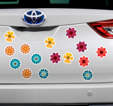 Květiny auto nálepka - TenStickers