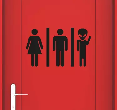 Mimozemská visačka samolepky - TenStickers