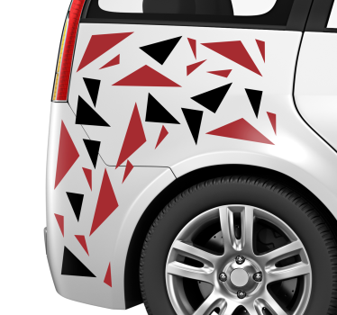 Moderní trojúhelníky auto nálepka - TenStickers