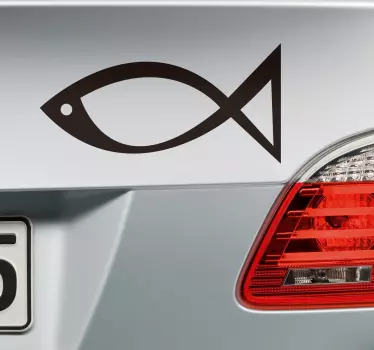 Náboženské rybí auto nálepka - TenStickers