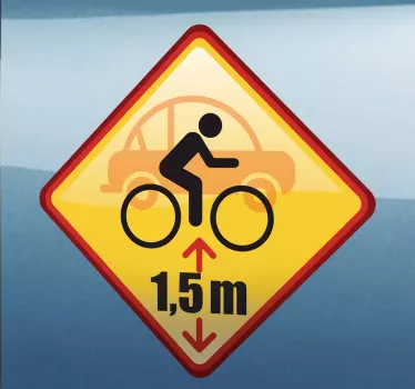 Nálepka auto připomenutí vzdálenosti - TenStickers