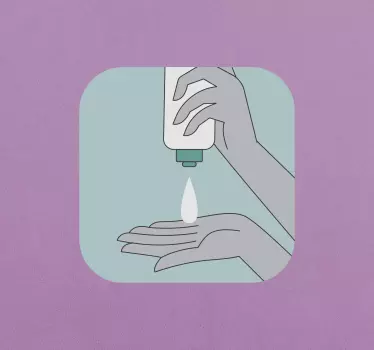 Nálepka dezinfekce - TenStickers