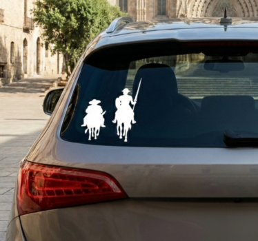 Nálepka don quixote a sancho - TenStickers