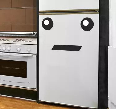 Nálepka emotikonu s lednicí na obličej - TenStickers