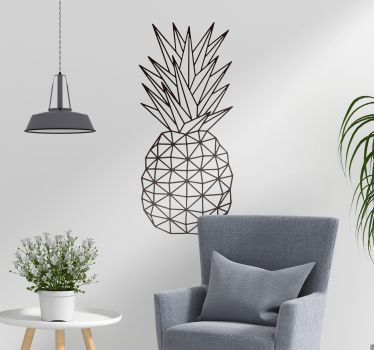 Nálepka geometrické ananasové zdi - TenStickers