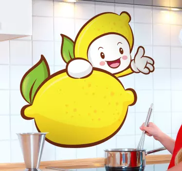Nálepka lemon kid wall - TenStickers