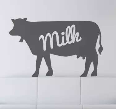 Nálepka na mléčné mléko kráva - TenStickers