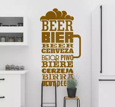Nálepka na pití piva - TenStickers