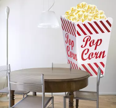 Nálepka na popcorn ilustrace - TenStickers