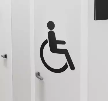 Nálepka na skleněné dveře pro invalidy - TenStickers