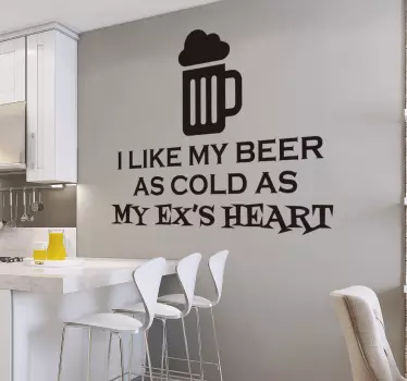 Nálepka na studené pivo ex - TenStickers