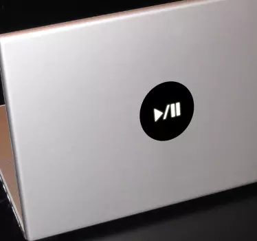 Nálepka na tlačítko pro přehrávání / pozastavení notebooku - TenStickers