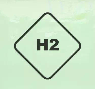 Nálepka na vodíkové auto - TenStickers