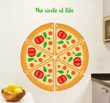 Nálepka na zeď na pizzu - TenStickers
