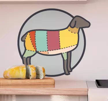 Nálepka na zeď pro ovce - TenStickers