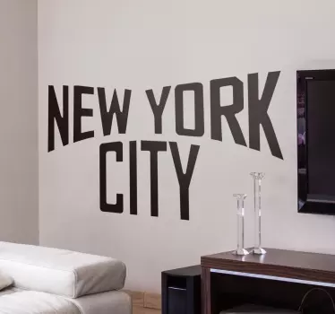 Nálepka na zeď s textem v new yorku - TenStickers